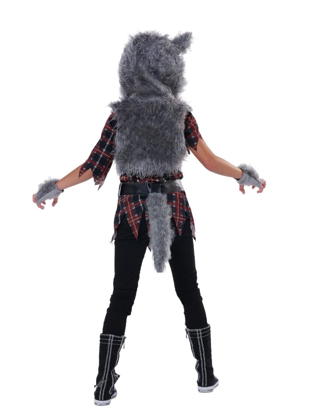 California Costumes Girls’ Werewolf Costume/Face Paint Halloween Bundle—Small - Picture 6 of 12